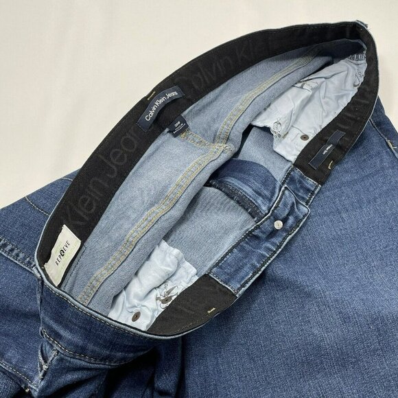 Calvin Klein Skinny Slim Jeans Women Plus Sz 20W High Rise Elastic Repreve Faded - Picture 9 of 12